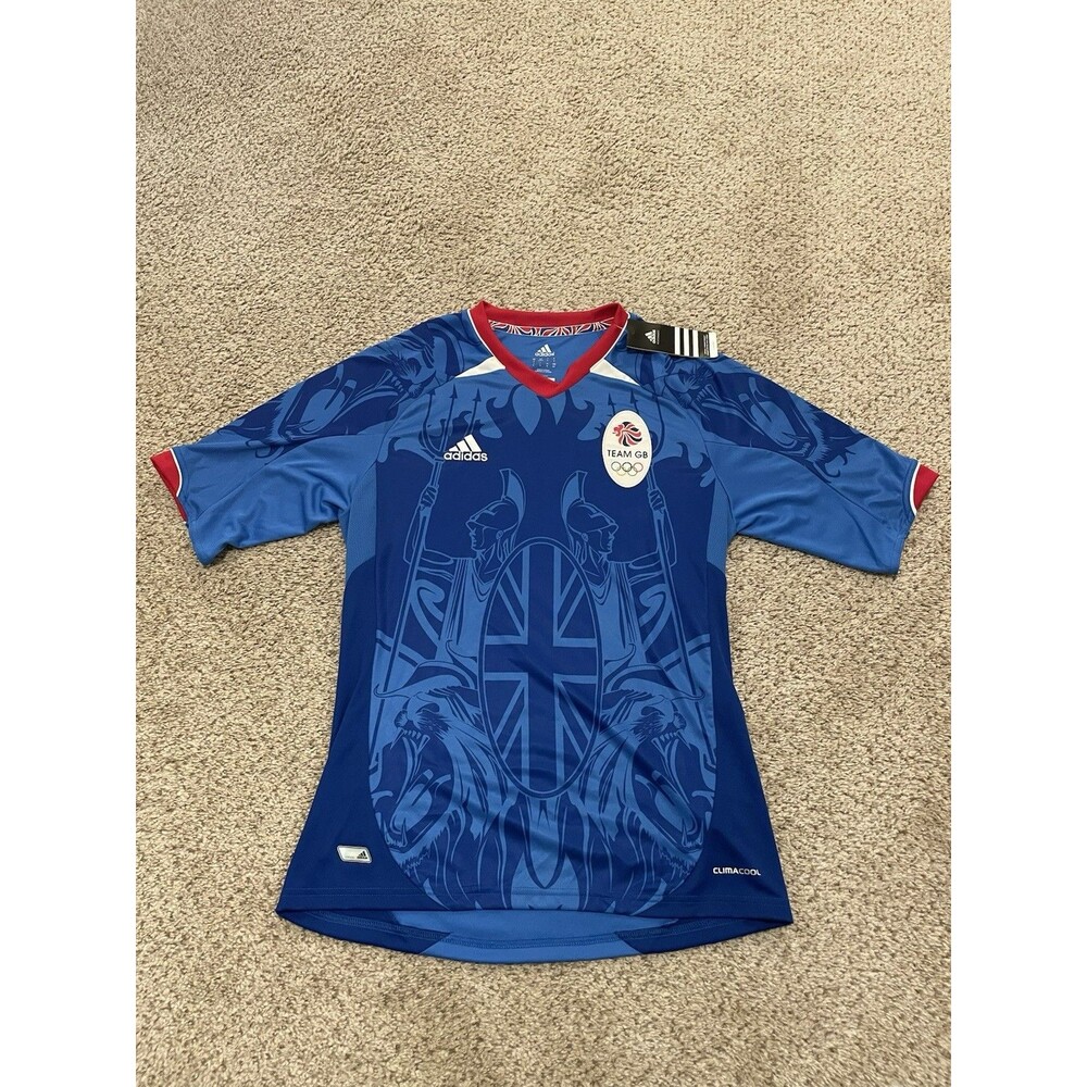 GREAT BRITAIN TEAM SOCCER FOOTBALL SHIRT JERSEY ADIDAS MENS SIZE S NWT